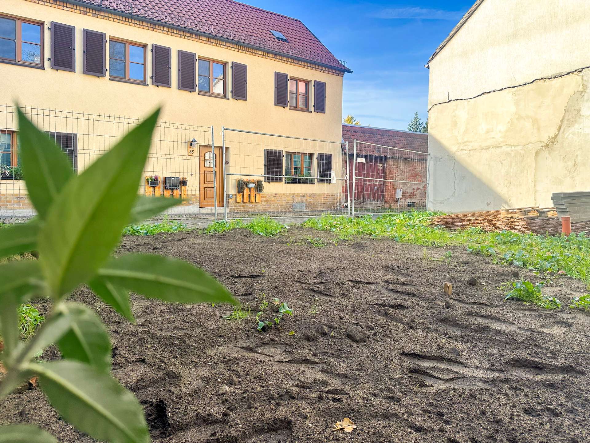 Baugrundstück im Wohnviertel