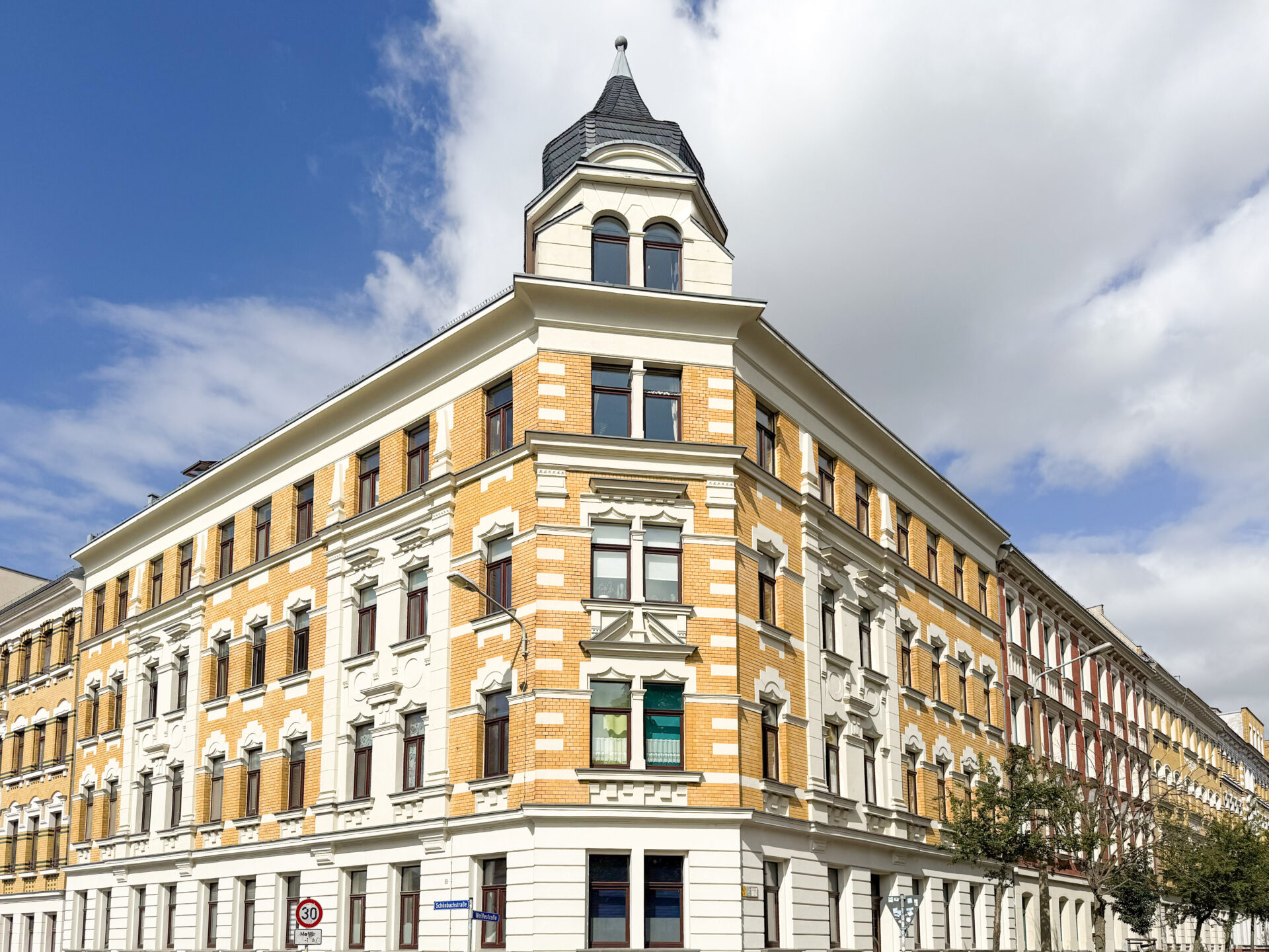 Wohnstraße im Leipziger Stadtteil Stötteritz