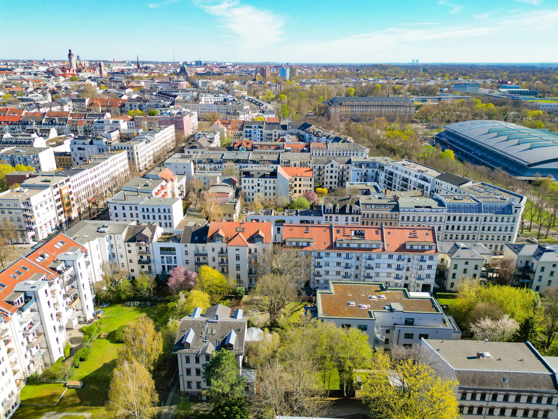 Villenbebauung im Waldstraßenviertel in Leipzig