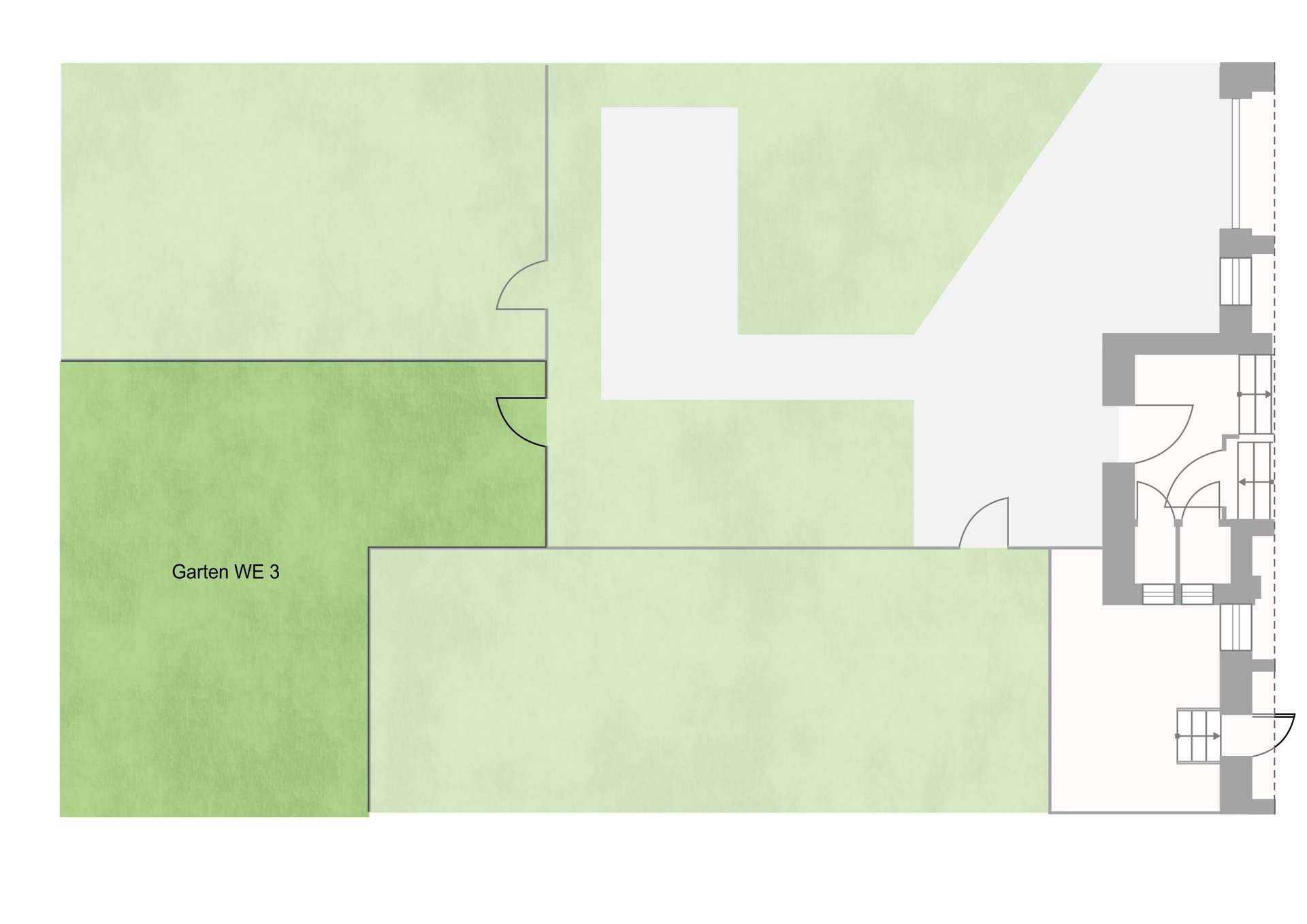 privater Garten fur WE 3