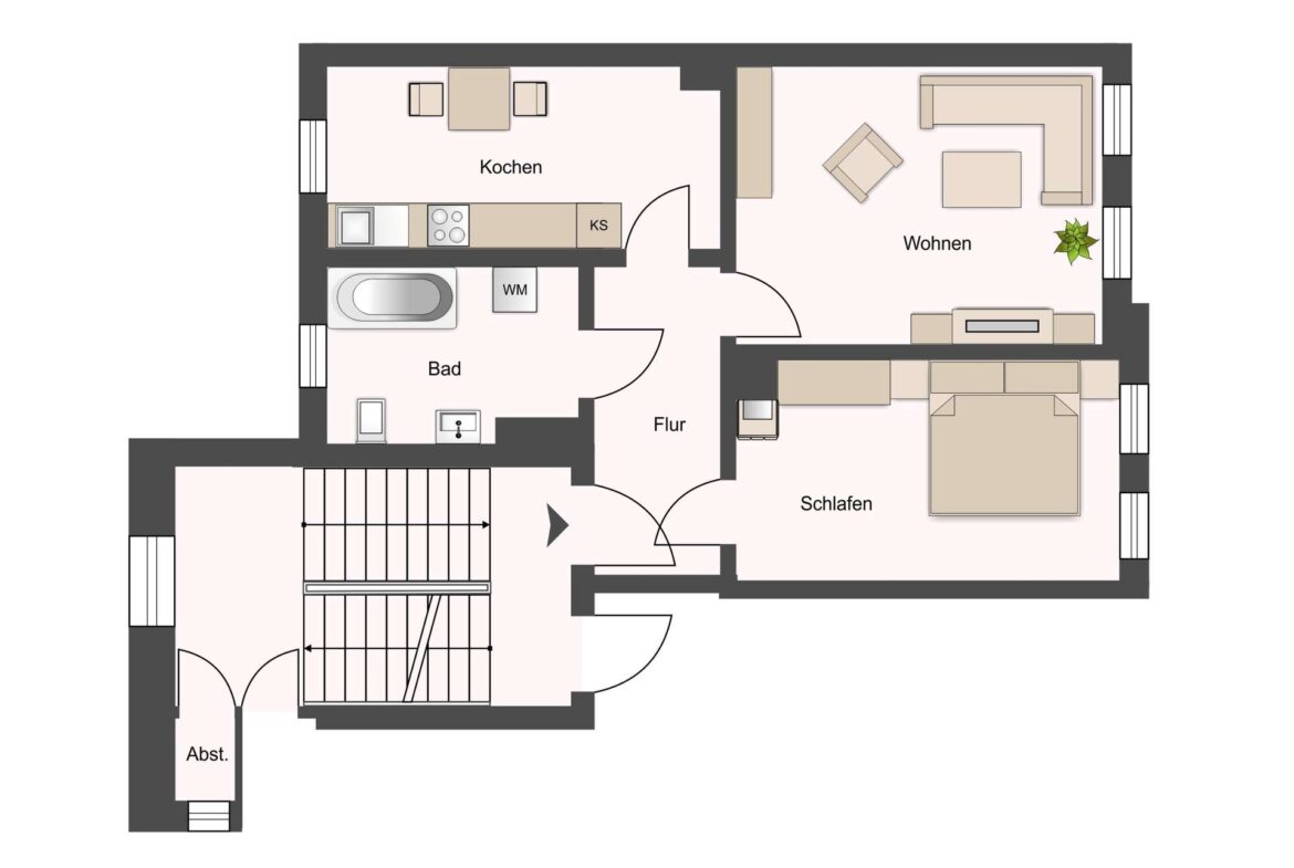 Grundriss WE 3