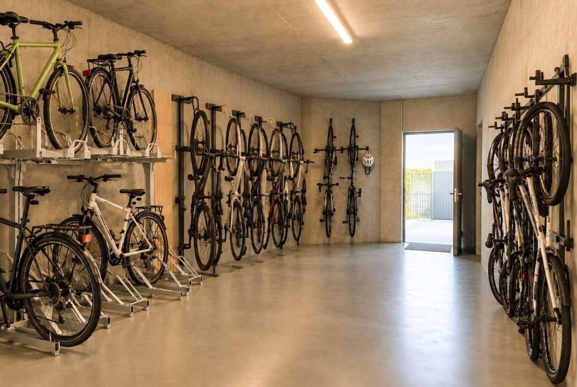 Fahrradstellplatz exemplarisch