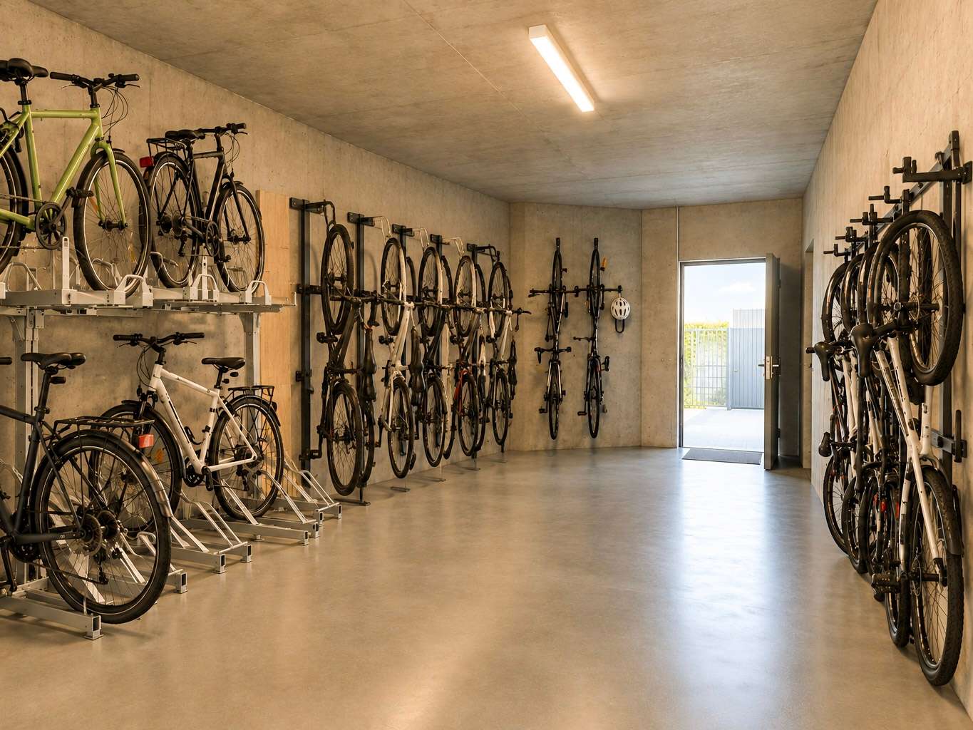 Fahrradstellplatz exemplarisch