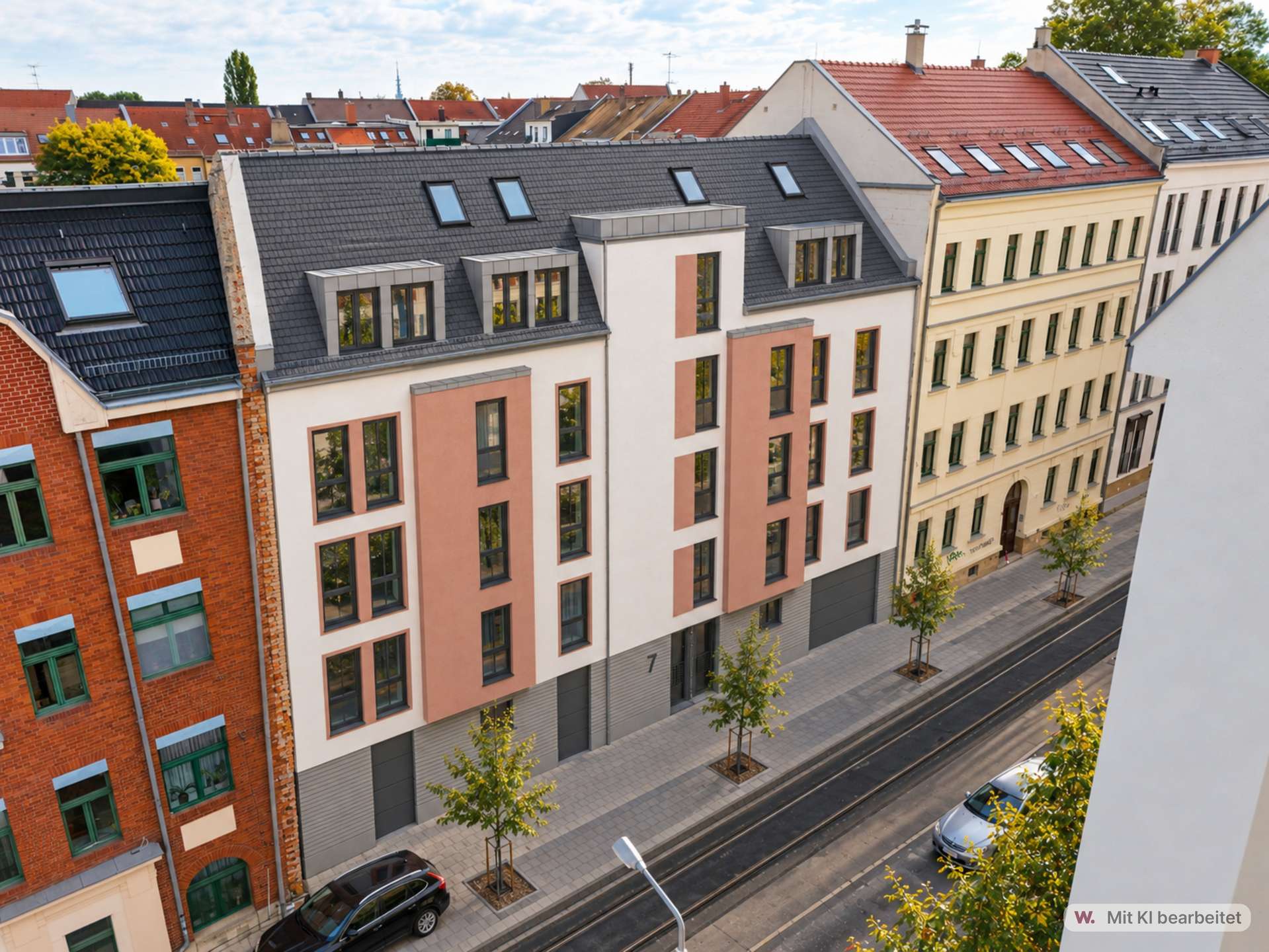 visualisierte Straßenansicht