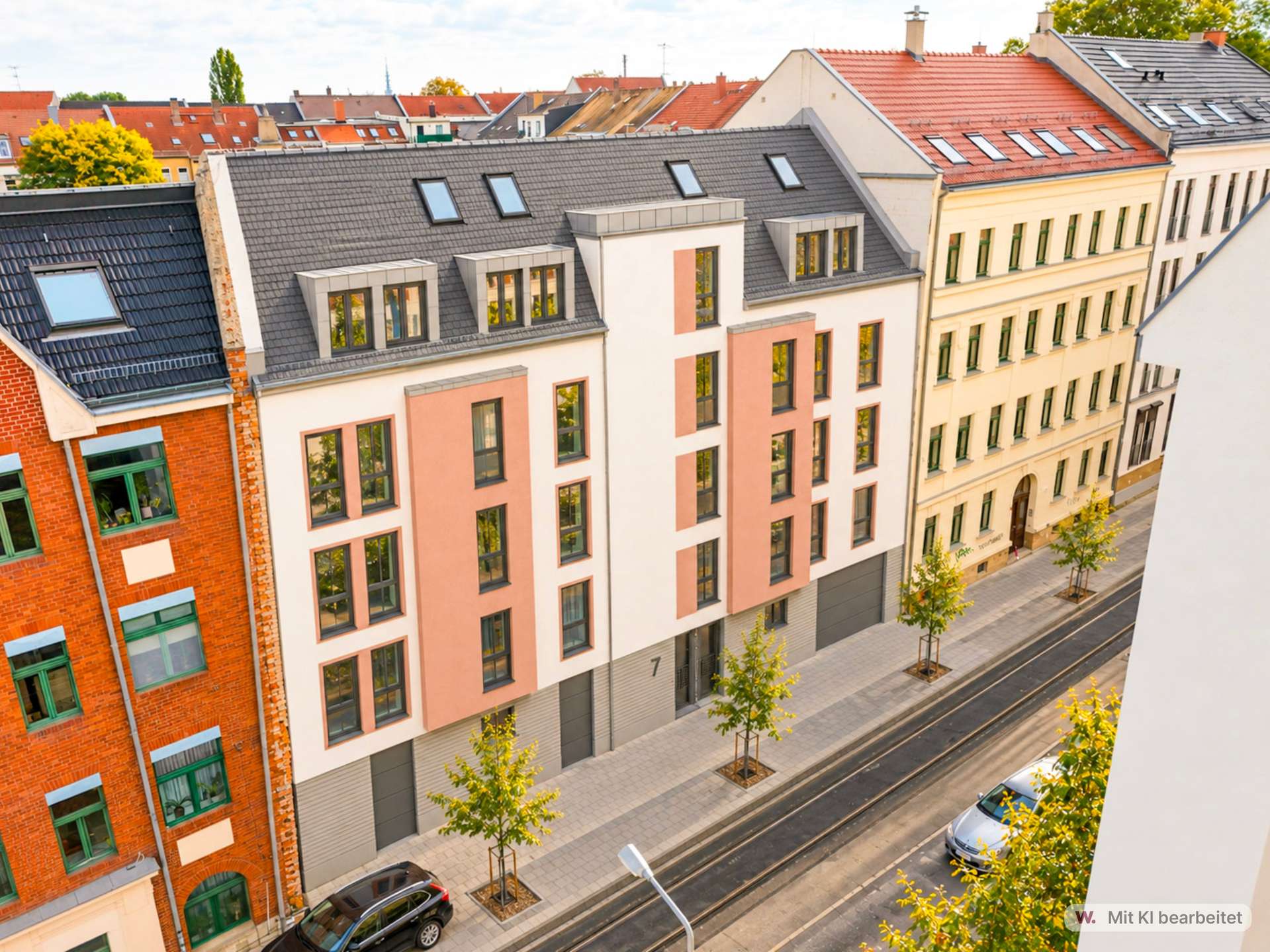 visualisierte Straßenansicht