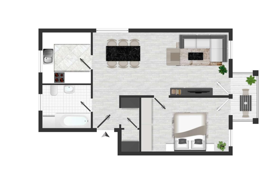 Grundriss WE 4