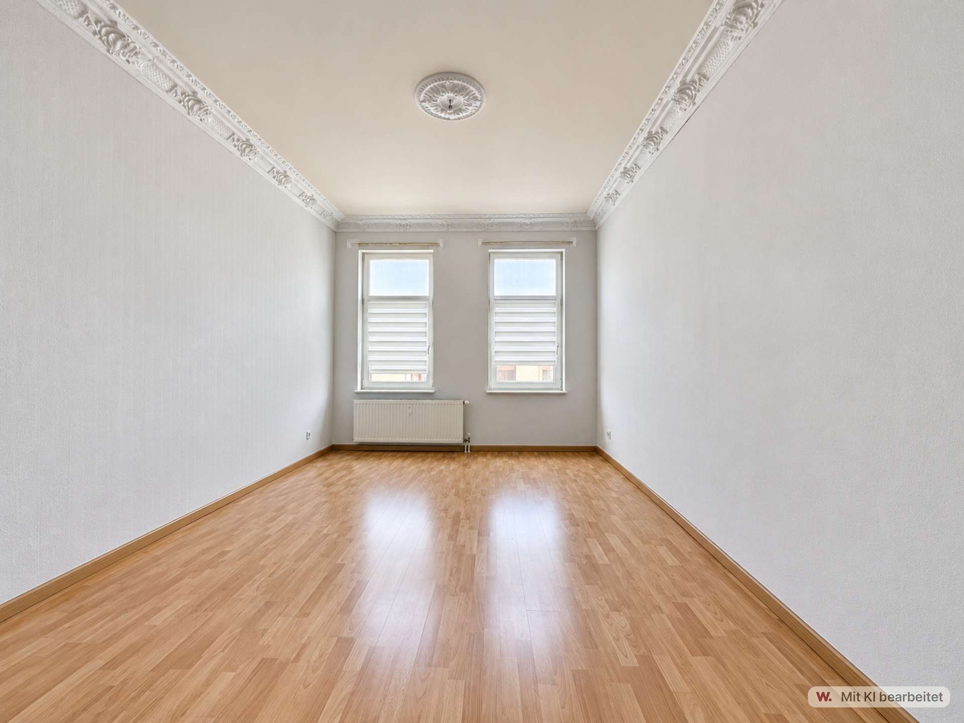 Schlafzimmer mit Stuck