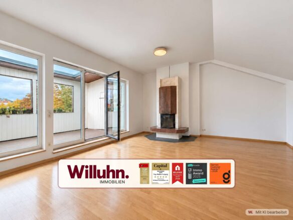 Wohnzimmer mit Kamin