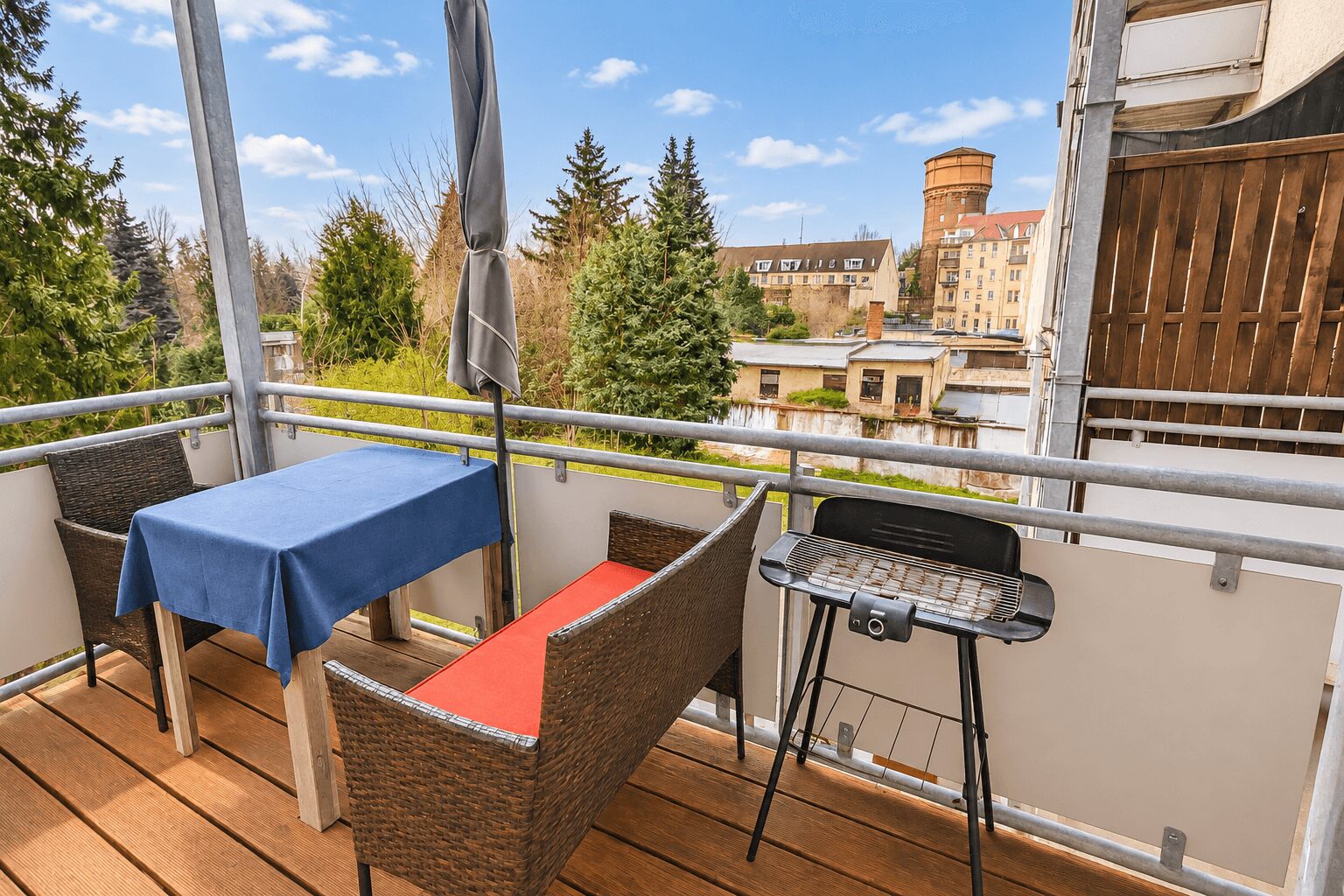 Einladender Balkon