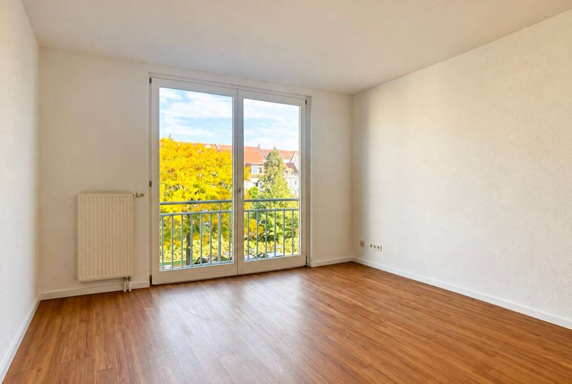Schlafzimmer mit Balkon