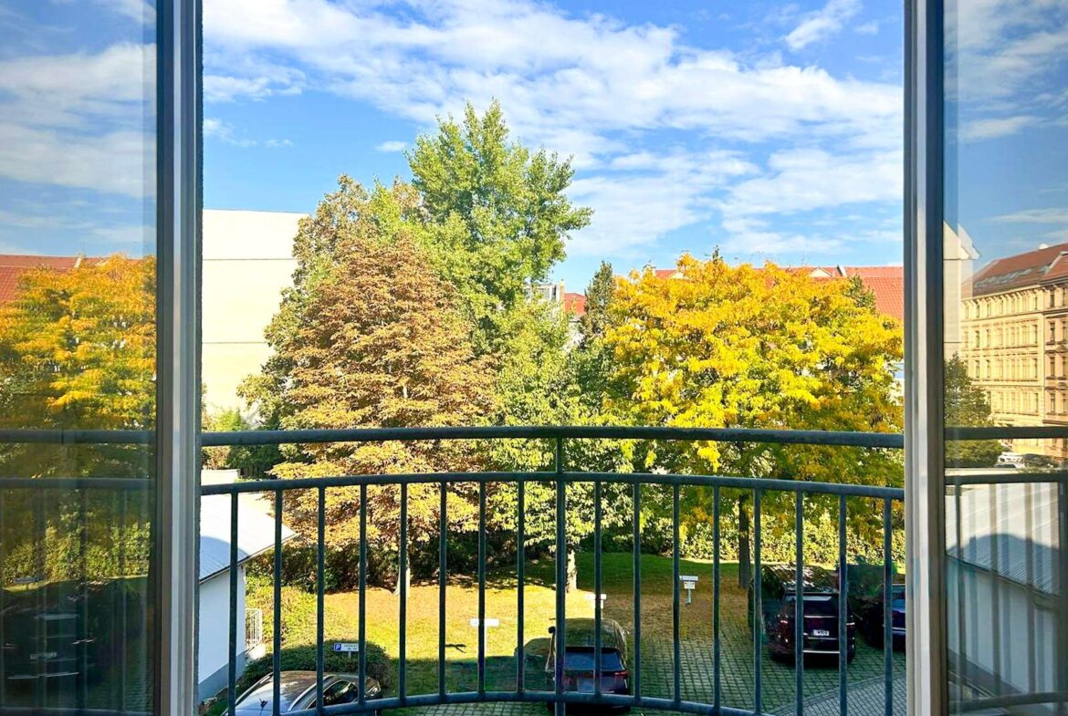 Blick vom Balkon