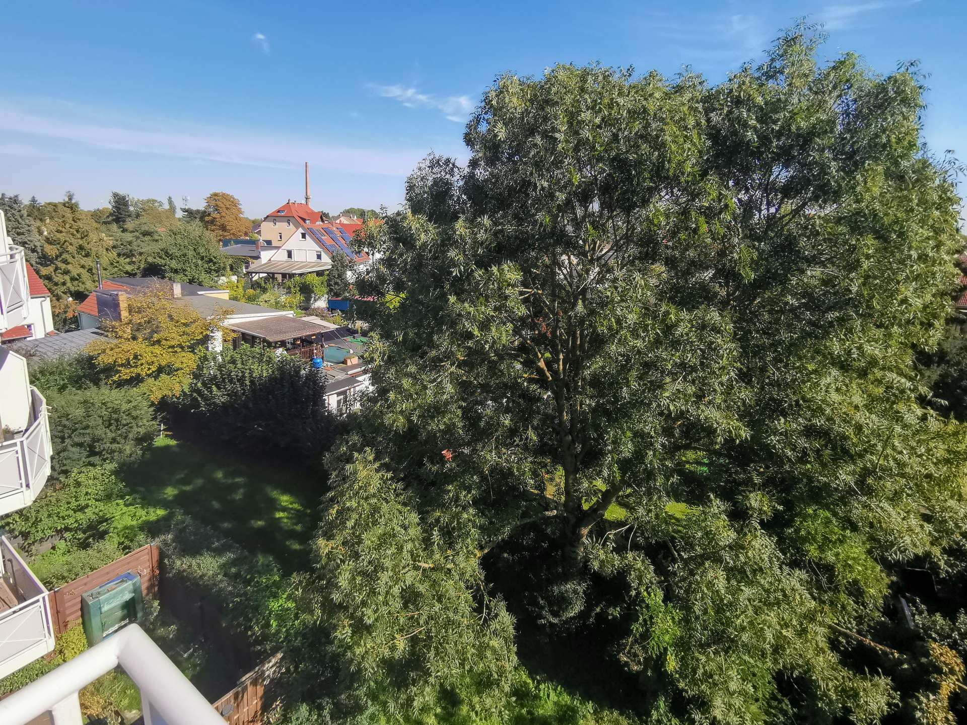 Blick vom Balkon