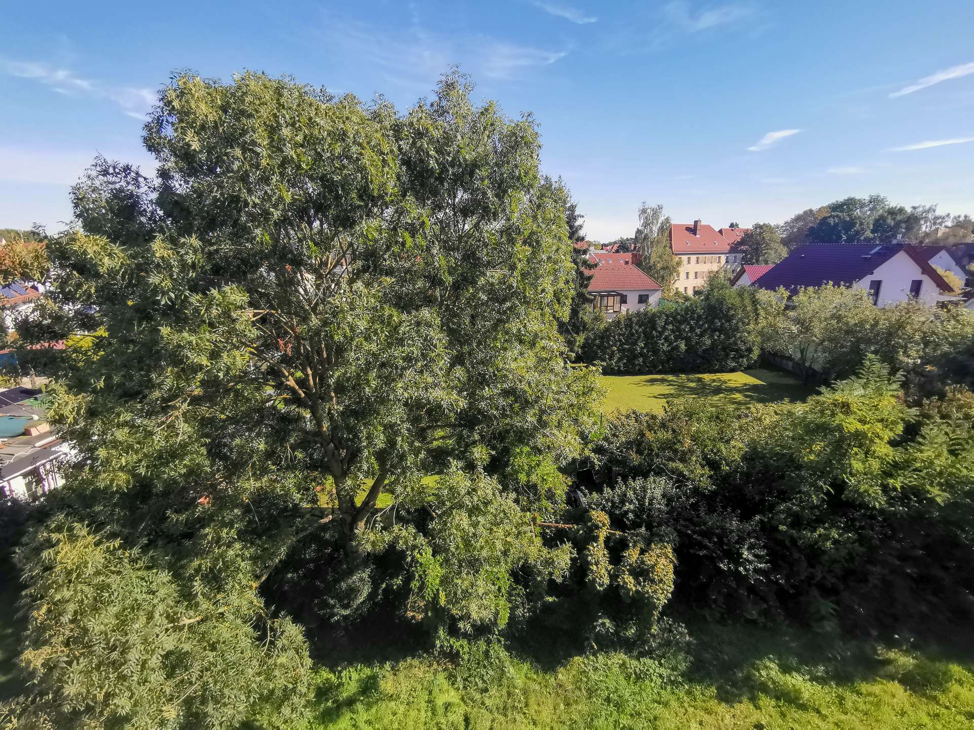 Blick vom Balkon