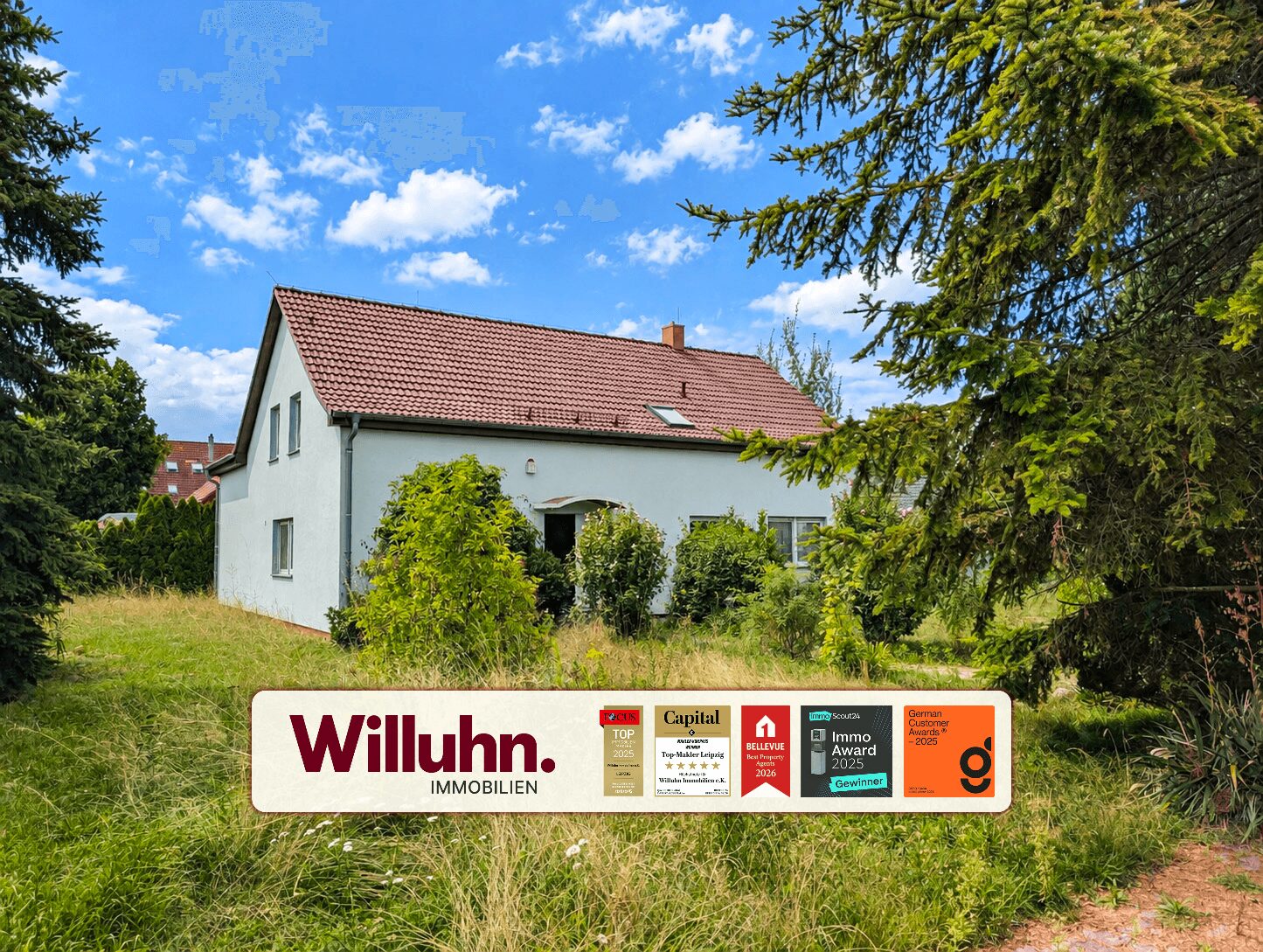 Hausansicht im Grünen