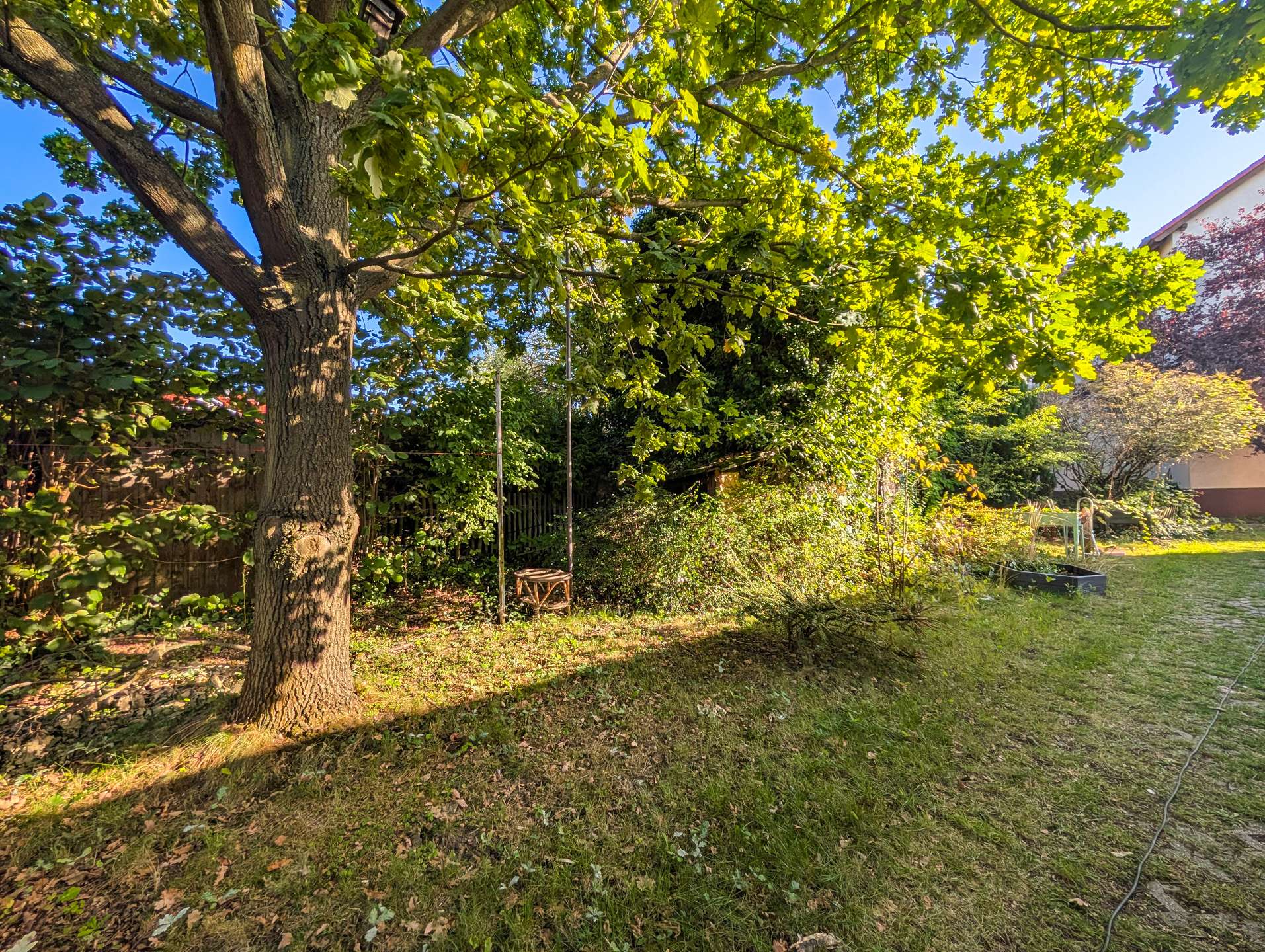 Grundstück hinter dem Haus